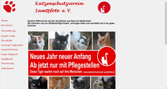 Desktop Screenshot of katzenschutzverein-samtpfote.de